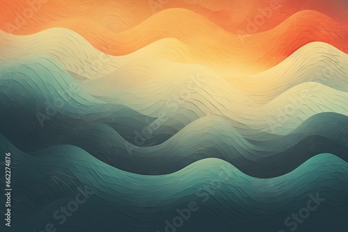 Retro Waves: Teal Tides