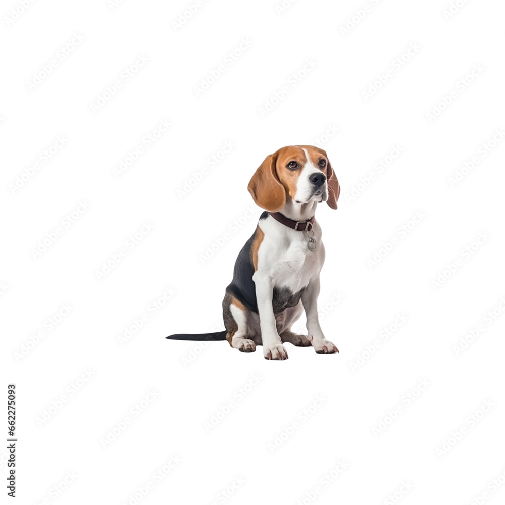 Beagle dog breed no background