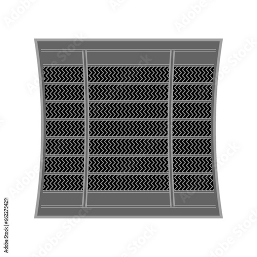 シンプルなイラスト_エアコン用フィルター