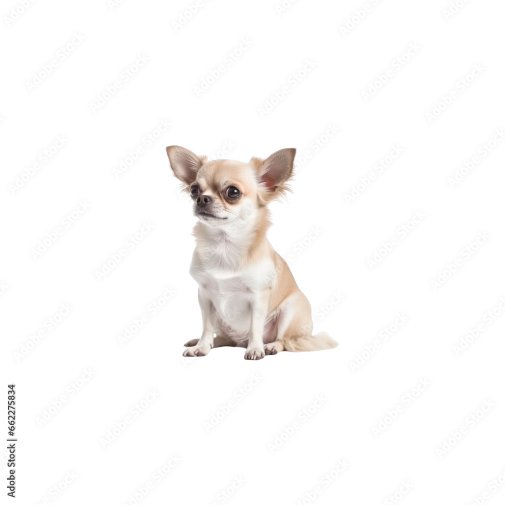 Chihuahua dog breed no background
