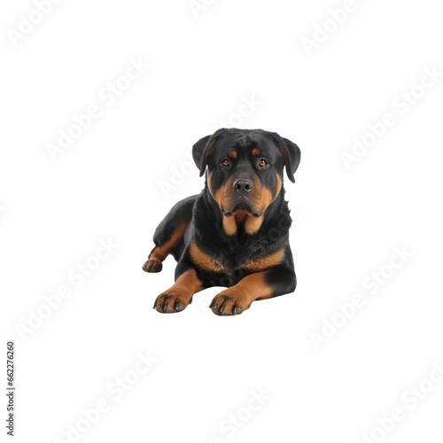 Rottweiler dog breed no background