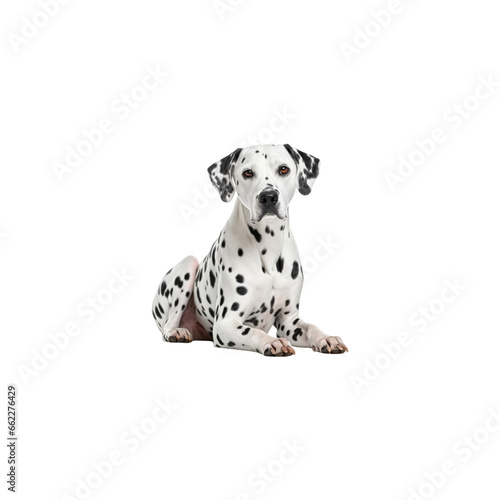 Dalmatian dog breed no background