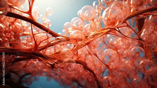 Biogenic Webs in 3D: A Natural Network. Generative AI