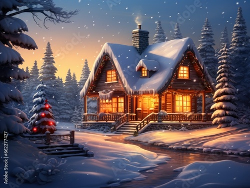 Christmas Log Cabin © dasom