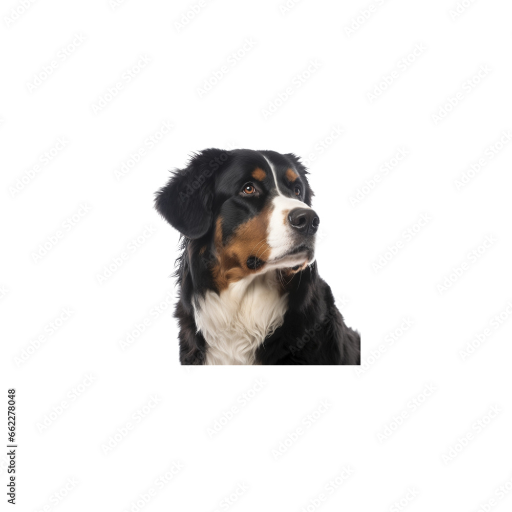 Bernese Mountain dog breed no background