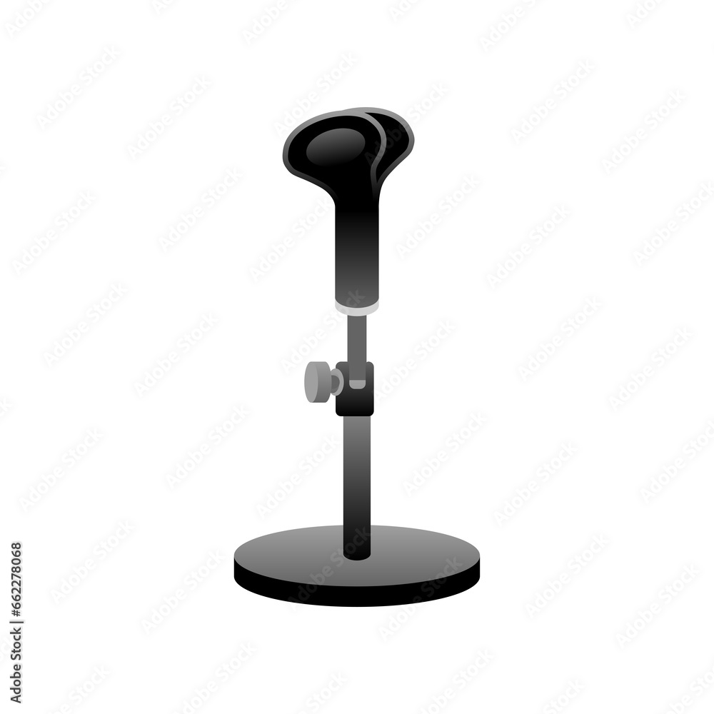 シンプルなイラスト_マイクスタンド シンプルなイラスト_マイクスタンド