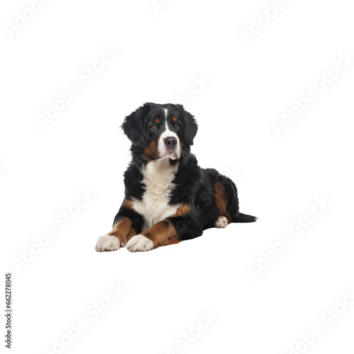Bernese Mountain dog breed no background