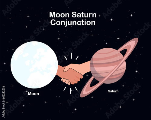 Moon-Saturn conjunction On October 24 