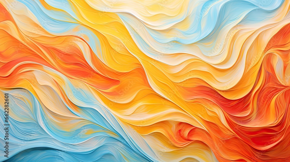 a painting of a colorful wave of paint on a wall. generative ai a painting of a colorful wave of paint on a wall. generative ai