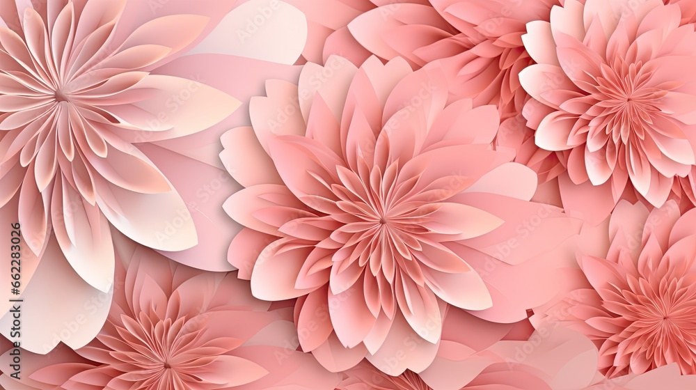 a pink flower background with large pink flowers on the petals. generative ai a pink flower background with large pink flowers on the petals. generative ai