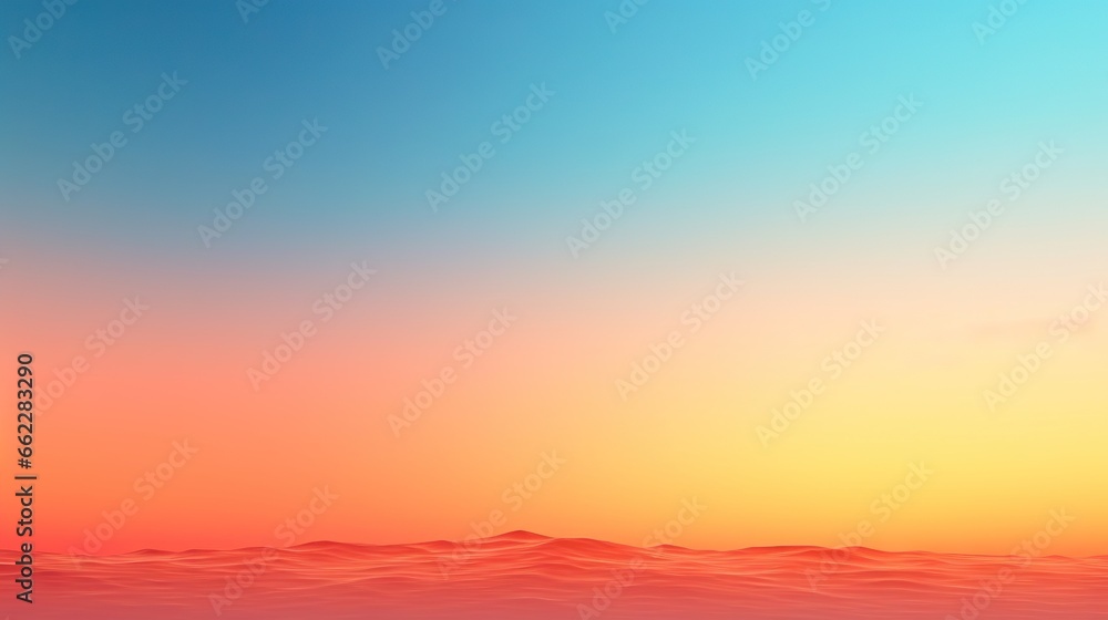  the sun is rising over the horizon of a body of water.  generative ai