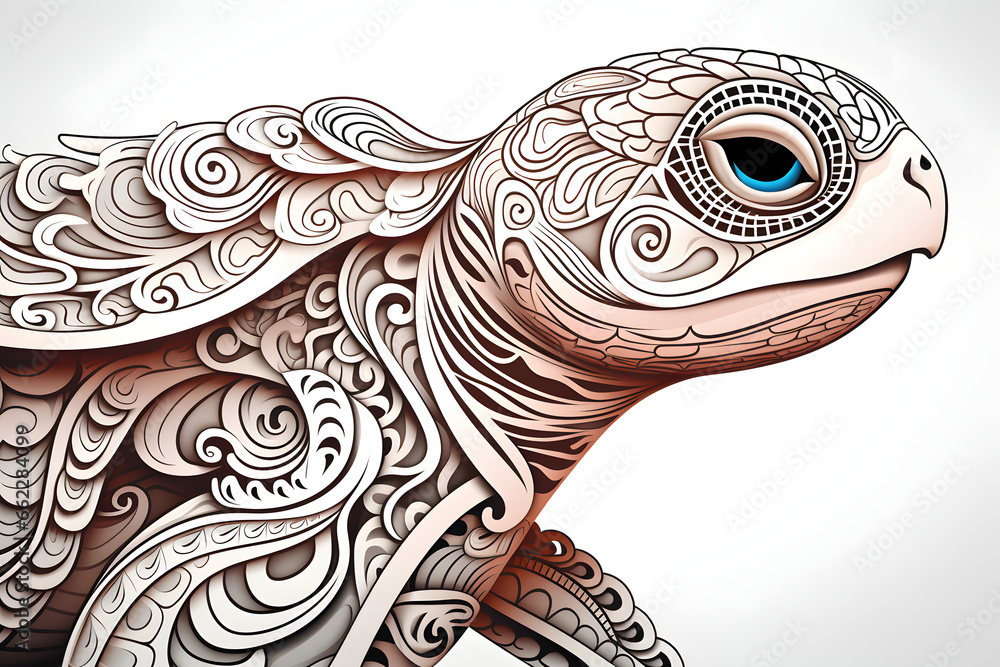 Sea turtle. Polynesian Tattoo sketch. For print, t-shirt, cards, fabric, tattoo. isolated on white background Sea turtle. Polynesian Tattoo sketch. For print, t-shirt, cards, fabric, tattoo. isolated on white background