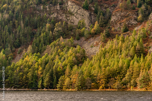 Views around Llyn Geirionydd in Autumn sunshine photo