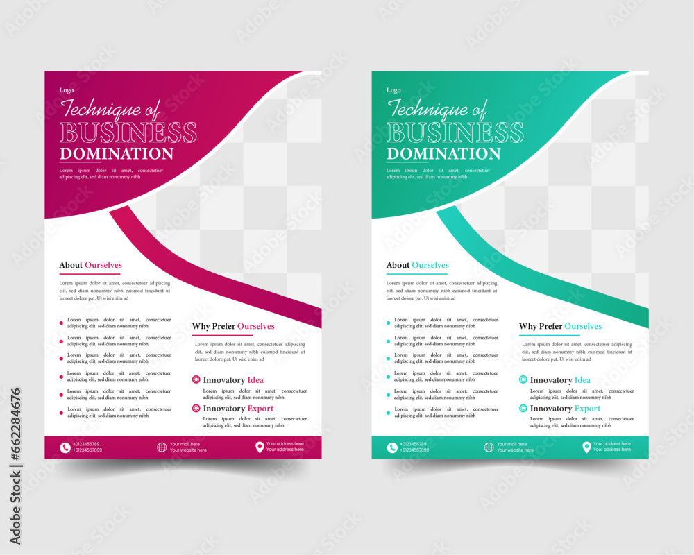 Business Flyer Design Template A4 Business Flyer Design Template A4