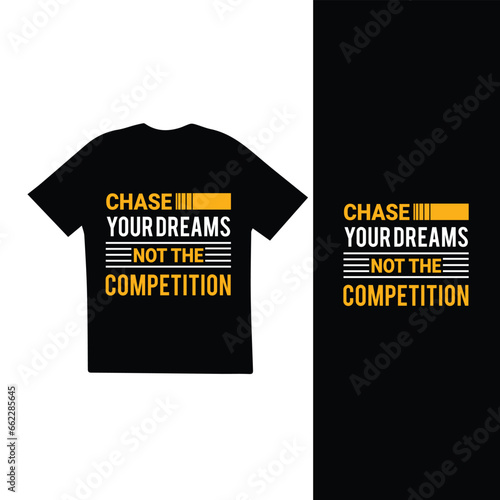 Typographic t-shirt design with nice message