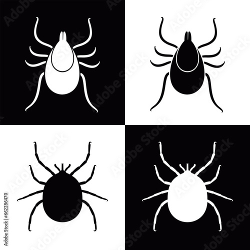 Mite logo. Isolated mite on white background