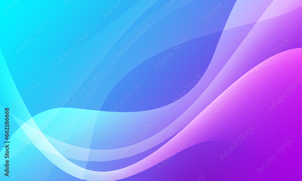 Obraz premium blue violet lines waves curves smooth gradient textures abstract background