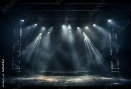 Background glow concert rock scene empty performance event entertainment spotlight stage light show