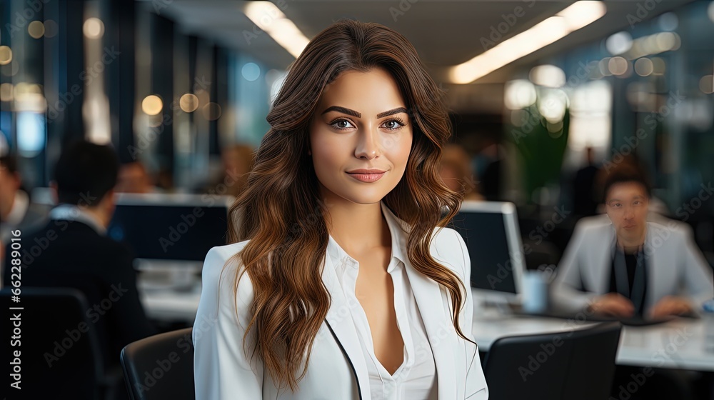 smiling corporate woman