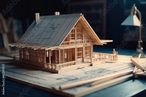 The design and model of the house, a good picture for advertising