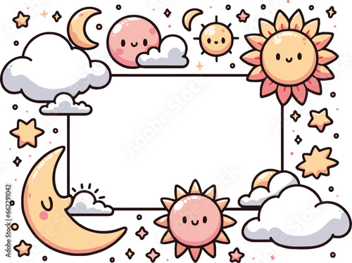 vector cute clouds photo  svg illustration