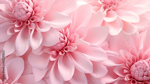  a bunch of pink flowers are shown in this image with a soft pink background. generative ai