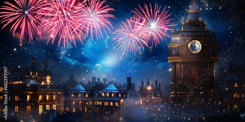 New Year's Eve 2024 Celebration Background