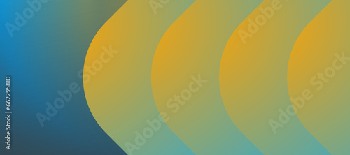 Light blue, green, yellow gradient blurred banner. geometric background with empty space