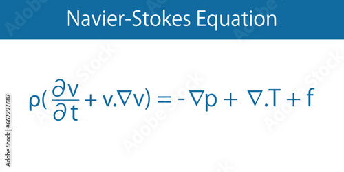 Navier–Stokes equations. partial differential equations. Physics resources for teachers and students.