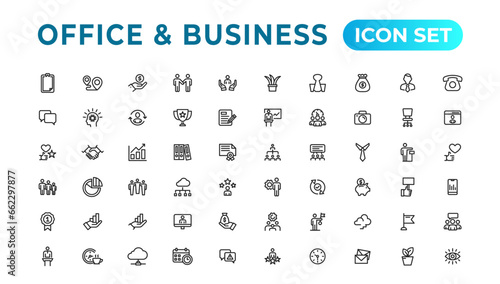 Business and Finance web icons in line style. Money  bank  contact  infographic. Icon collection. Vector illustration.