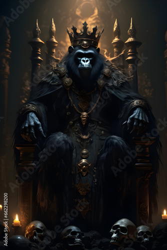 Sinister Ape: Crowned Lord of Skulls