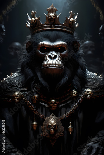 Sinister Ape: Crowned Lord of Skulls