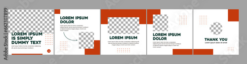set of set of carousel templates for social media postss for social media posts