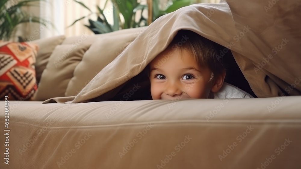Hide And Seek On The Sofa