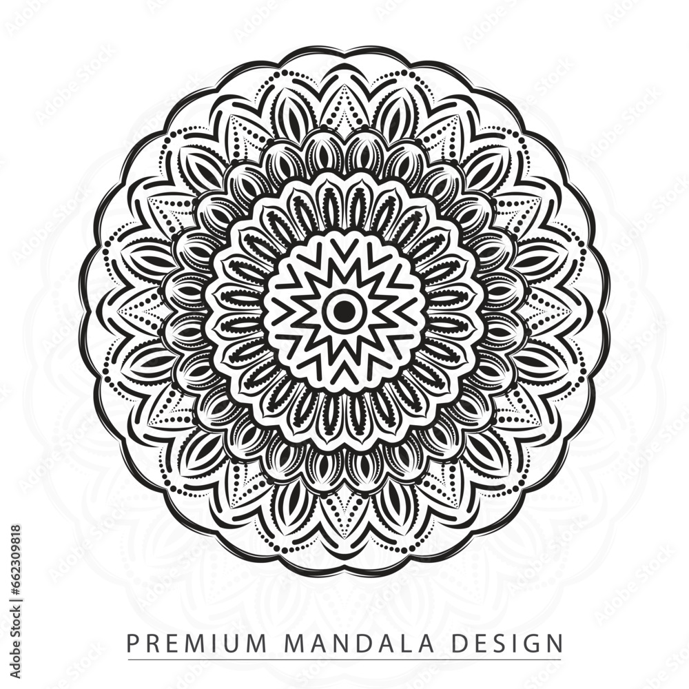 Mandala background vector design Mandala background vector design