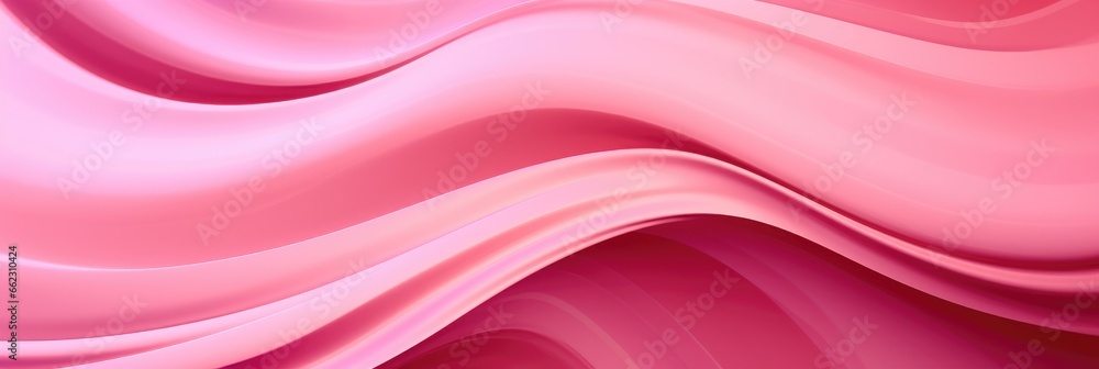 Obraz premium Delicate pink background made of fabric with a folded texture.