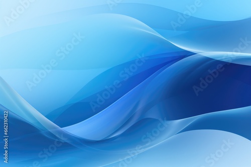 Abstract blue wavy background with dynamic effect.