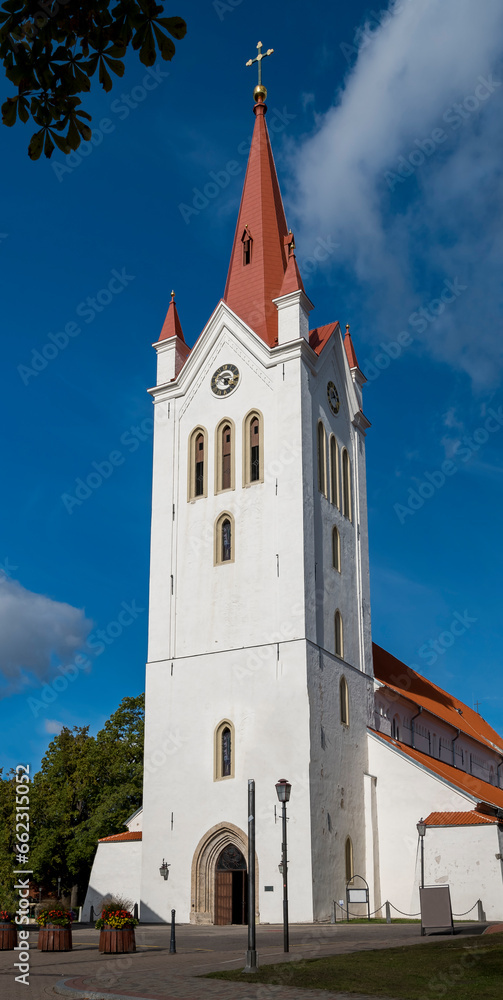 Medieval Evangelical Lutheran church of Saint John, Baltic region, Cesis town, Latvia, Europe Medieval Evangelical Lutheran church of Saint John, Baltic region, Cesis town, Latvia, Europe