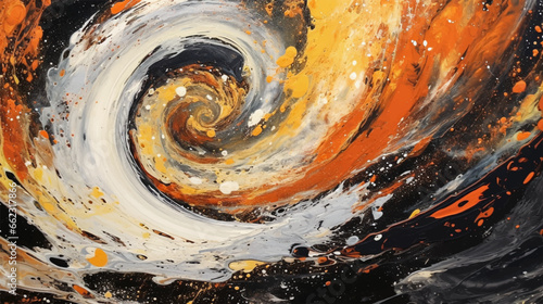 Abstract art splash, watercolor ink twirl background. Vector Illustration.