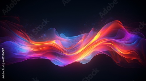 Abstract with neon lights. illustration