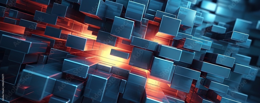 Fototapeta premium Cyber backdrop with applications in technology, neural networks, AI, digital repositories, audiovisual media, scientific research, educational contexts, and more