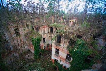 Wandcirkels Oud Ziekenhuis Beelitz Ruïne van Alpenhaus Beelitz  © Helmut Scheuer