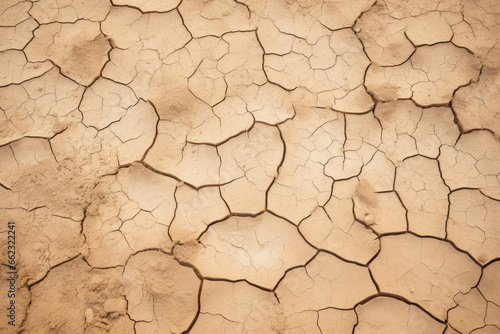 Dry cracked earth background