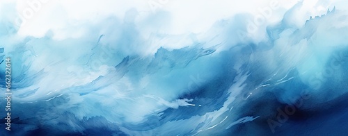 watercolor background in blue colors