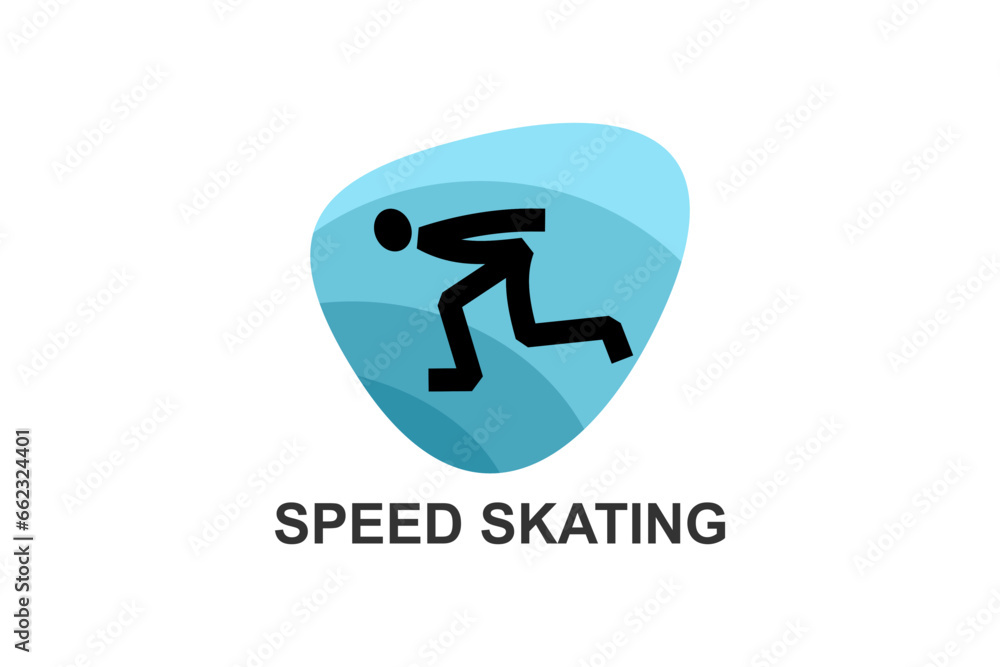 speed skating vector line icon. skate on ice, practice speed skating. sport pictogram illustration. speed skating vector line icon. skate on ice, practice speed skating. sport pictogram illustration.