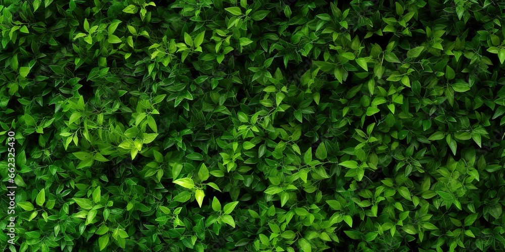 photo of green leaves spreading evenly across the fence. generative AI photo of green leaves spreading evenly across the fence. generative AI