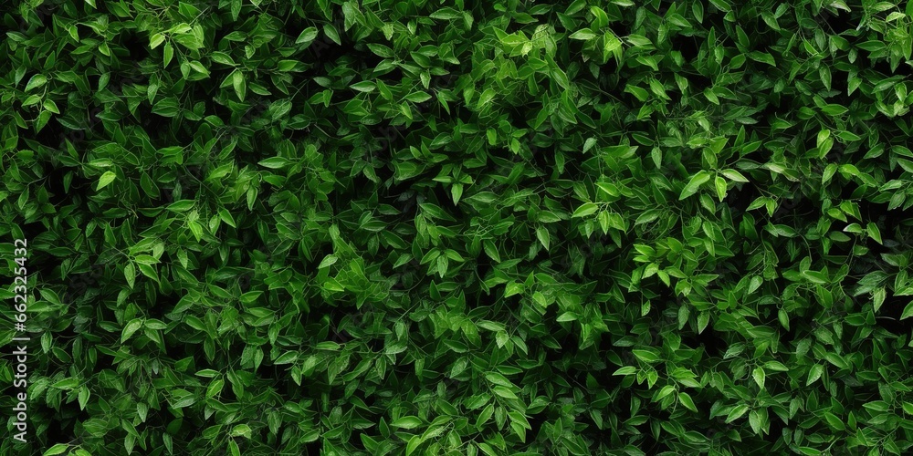 photo of green leaves spreading evenly across the fence. generative AI photo of green leaves spreading evenly across the fence. generative AI