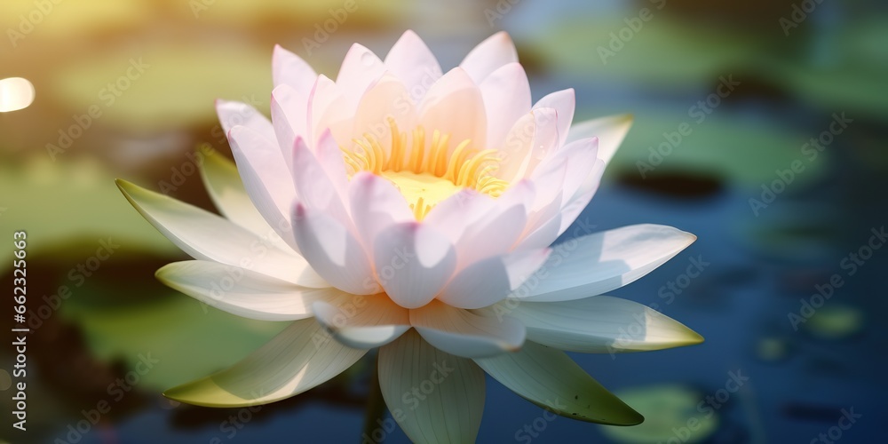 beautiful lotus flower. generative AI