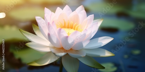 beautiful lotus flower. generative AI
