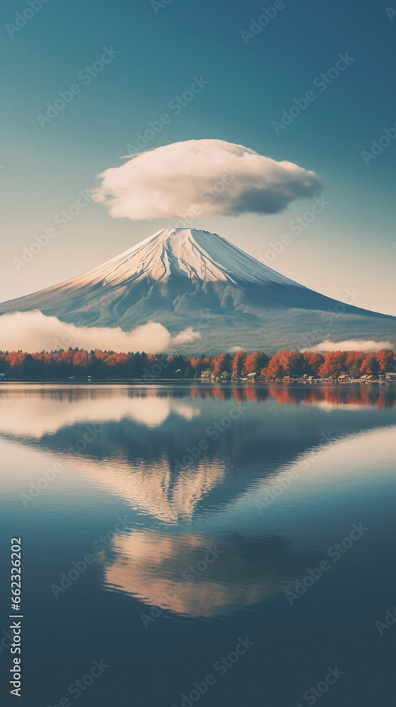 おもしろ雲と富士山5